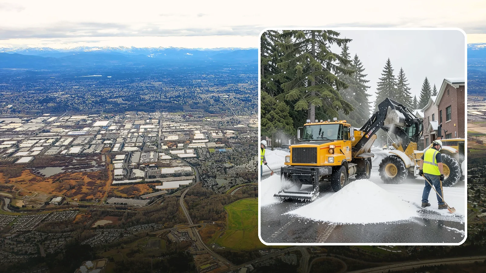 Salt & Sand Loading in Kent, King County, WA - Loading, staging, and resupply of salt and sand so agency crews stay stocked and responsive all winter.