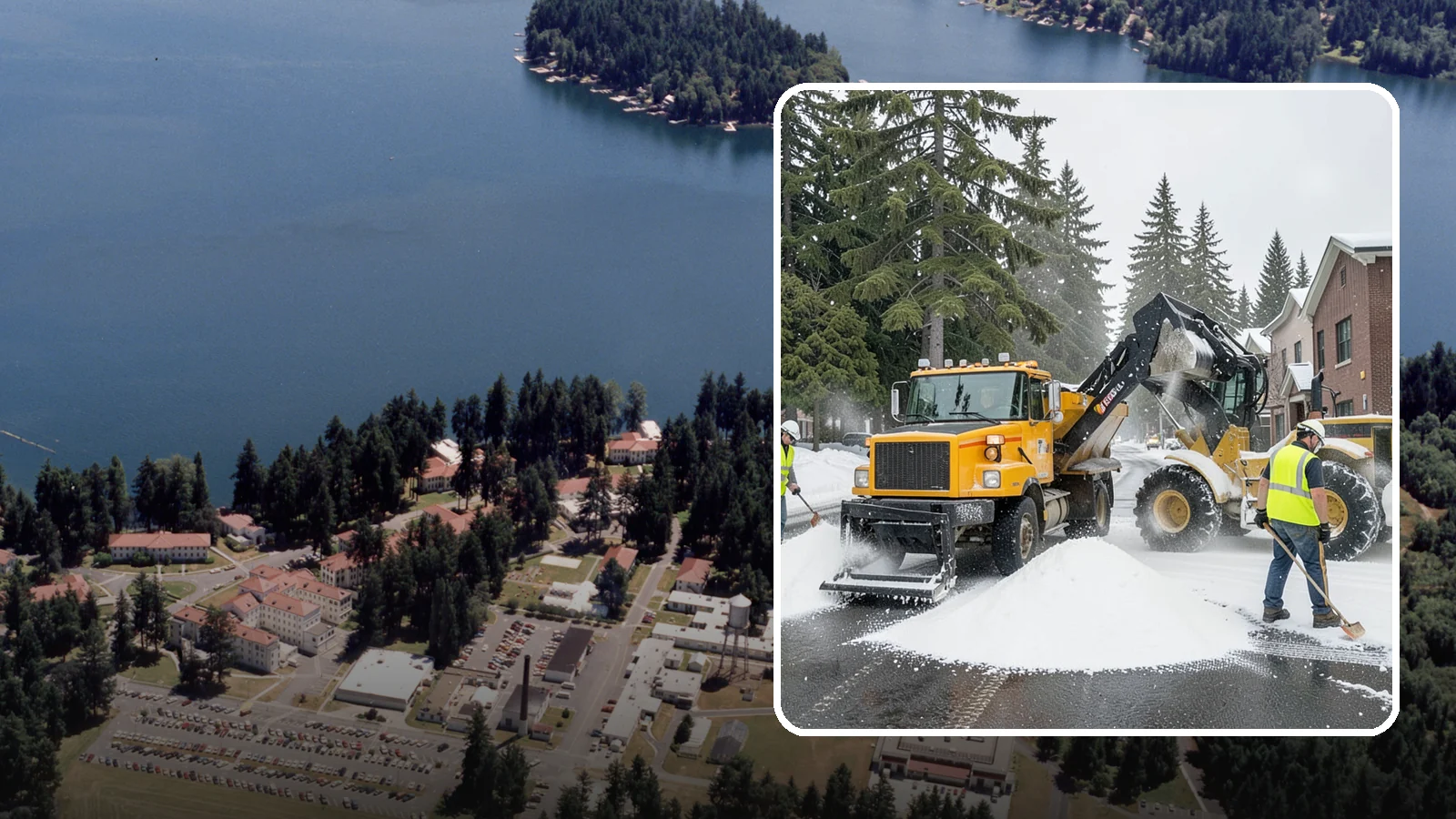Salt & Sand Loading in Lakewood, Pierce County, WA - Loading, staging, and resupply of salt and sand so agency crews stay stocked and responsive all winter.