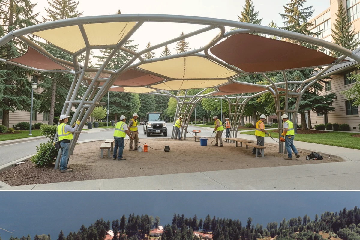 Salt & Sand Loading in Lakewood, Pierce County, WA - Staged before winter