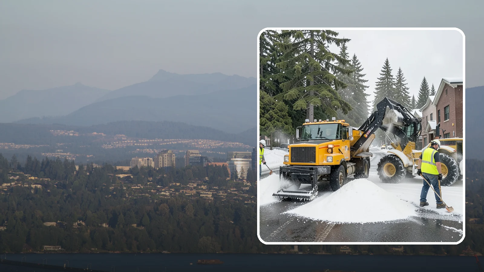 Salt & Sand Loading in Medina, King County, WA - Loading, staging, and resupply of salt and sand so agency crews stay stocked and responsive all winter.