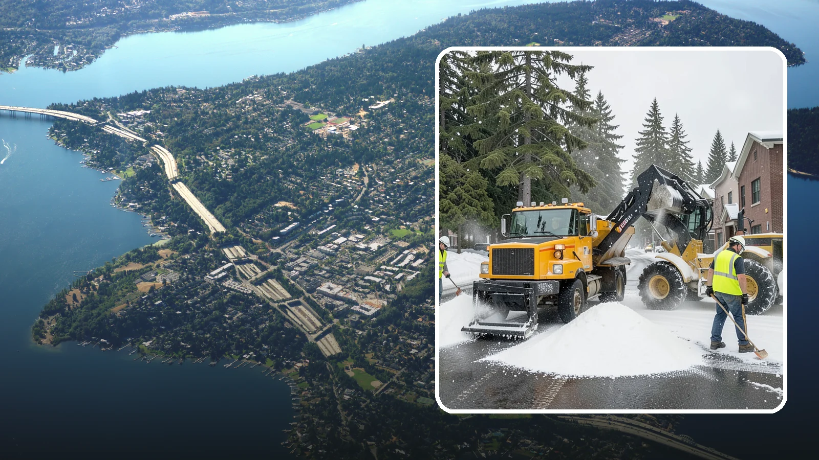 Salt & Sand Loading in Mercer Island, King County, WA - Loading, staging, and resupply of salt and sand so agency crews stay stocked and responsive all winter.