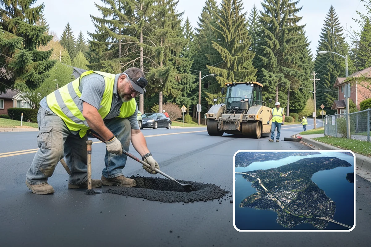 Salt & Sand Loading in Mercer Island, King County, WA - Crews stay stocked and responsive