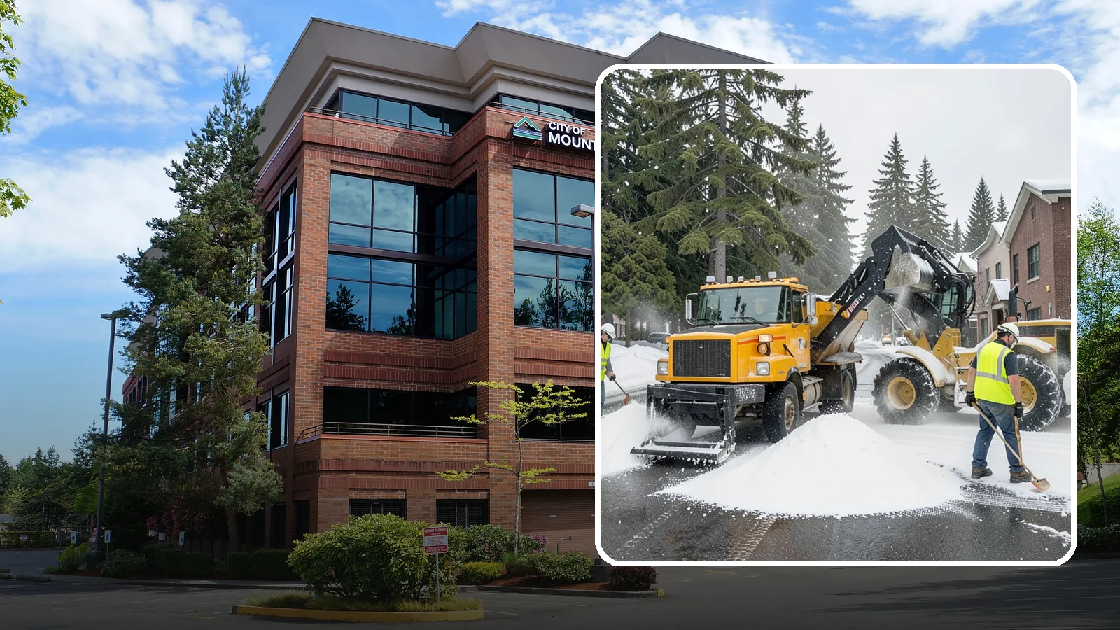 Salt & Sand Loading in Mountlake Terrace, Snohomish County, WA - Loading, staging, and resupply of salt and sand so agency crews stay stocked and responsive all winter.