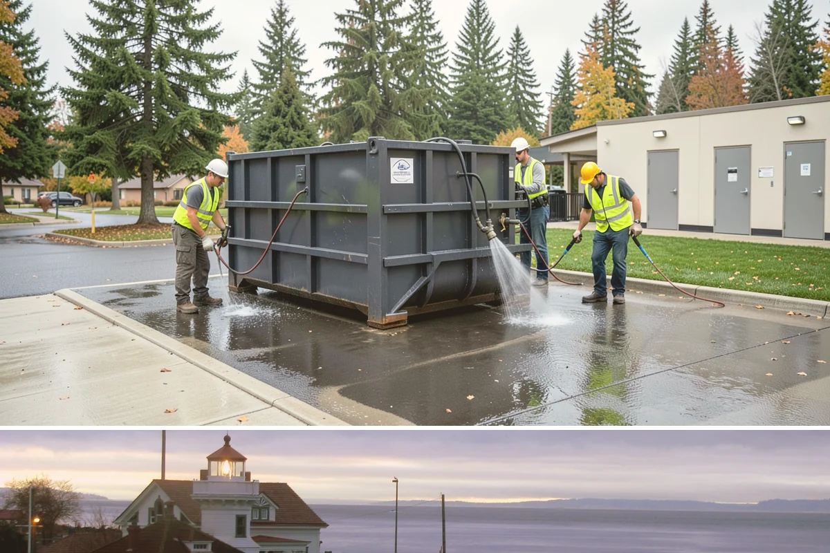 Salt & Sand Loading in Mukilteo, Snohomish County, WA - Staged before winter