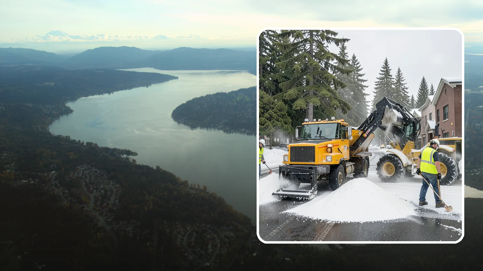 Salt & Sand Loading in Sammamish, King County, WA - Loading, staging, and resupply of salt and sand so agency crews stay stocked and responsive all winter.