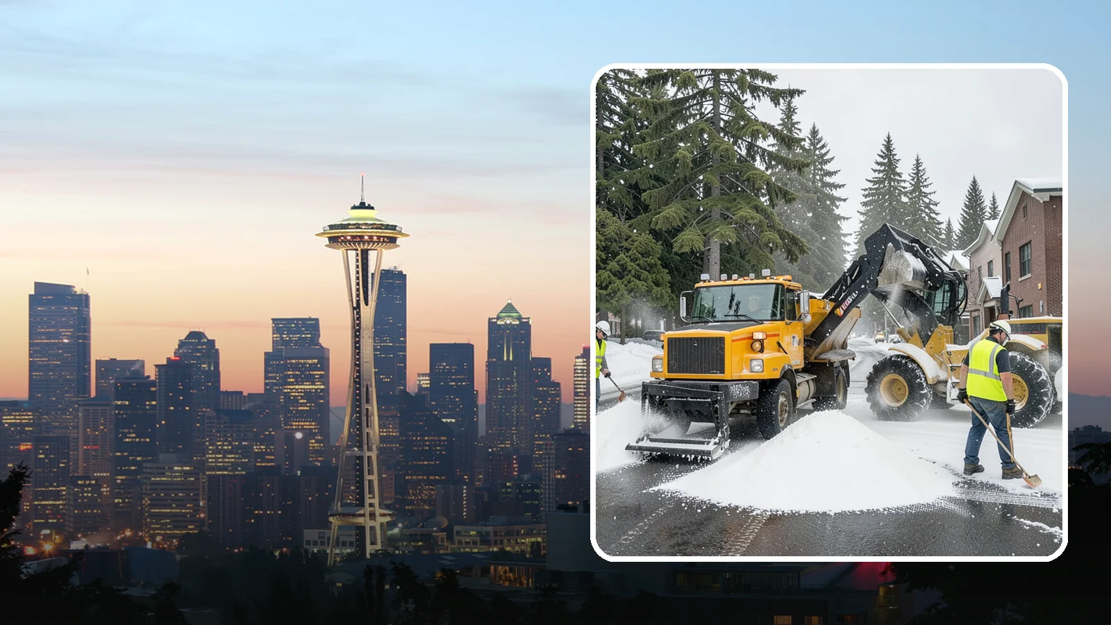 Salt & Sand Loading in Seattle, King County, WA - Loading, staging, and resupply of salt and sand so agency crews stay stocked and responsive all winter.