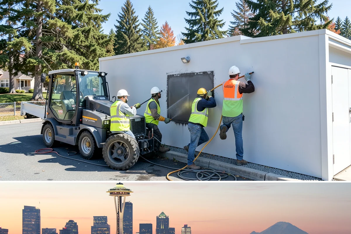 Salt & Sand Loading in Seattle, King County, WA - Staged before winter
