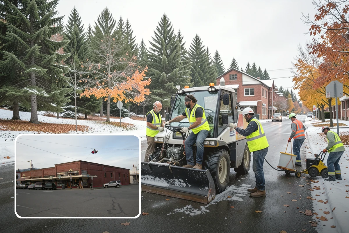 Salt & Sand Loading in Sedro-Woolley, Skagit County, WA - Crews stay stocked and responsive