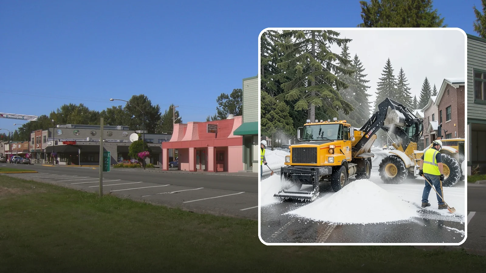 Salt & Sand Loading in Snoqualmie, King County, WA - Loading, staging, and resupply of salt and sand so agency crews stay stocked and responsive all winter.