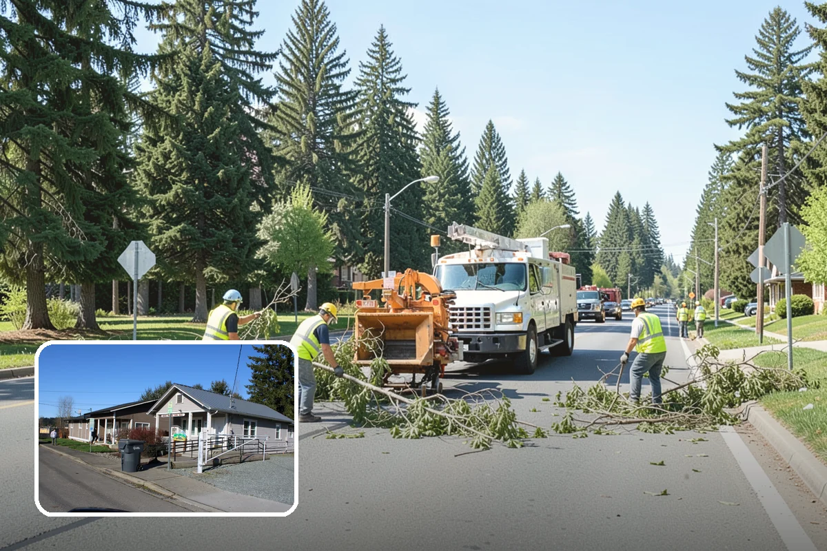 Salt & Sand Loading in South Prairie, Pierce County, WA - Crews stay stocked and responsive