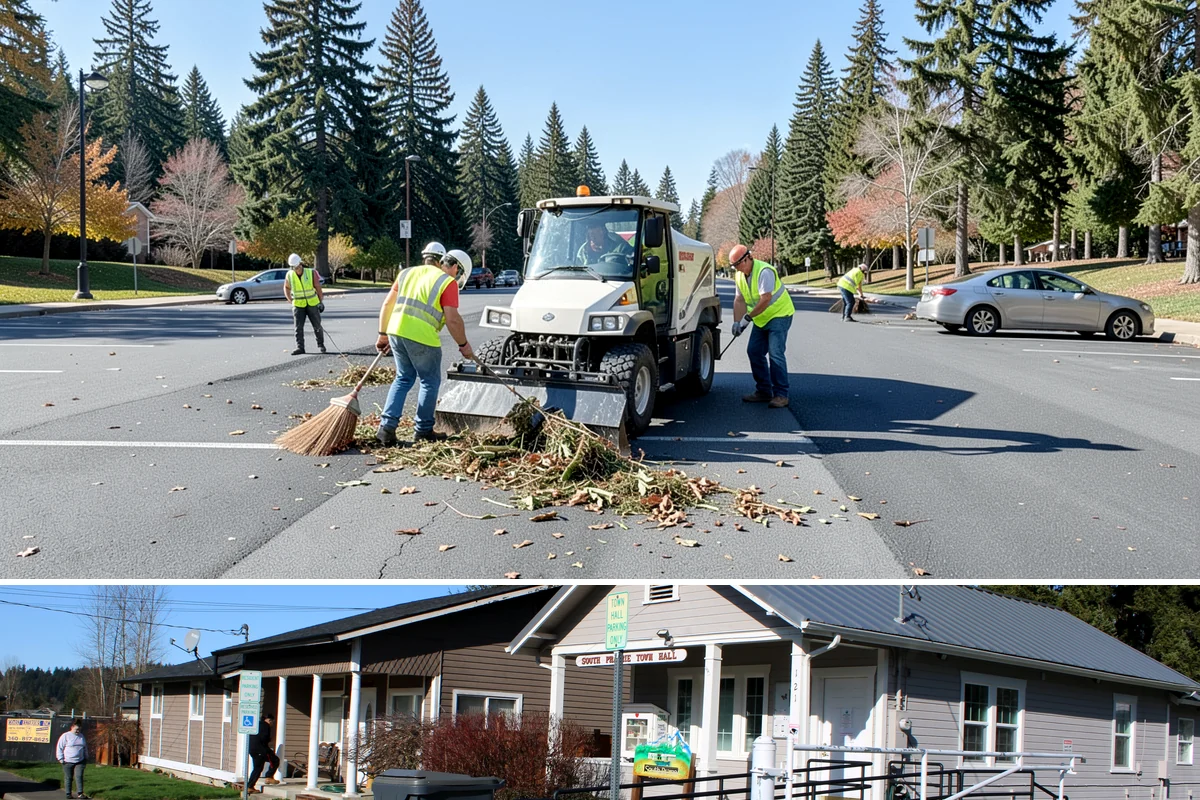 Salt & Sand Loading in South Prairie, Pierce County, WA - Staged before winter