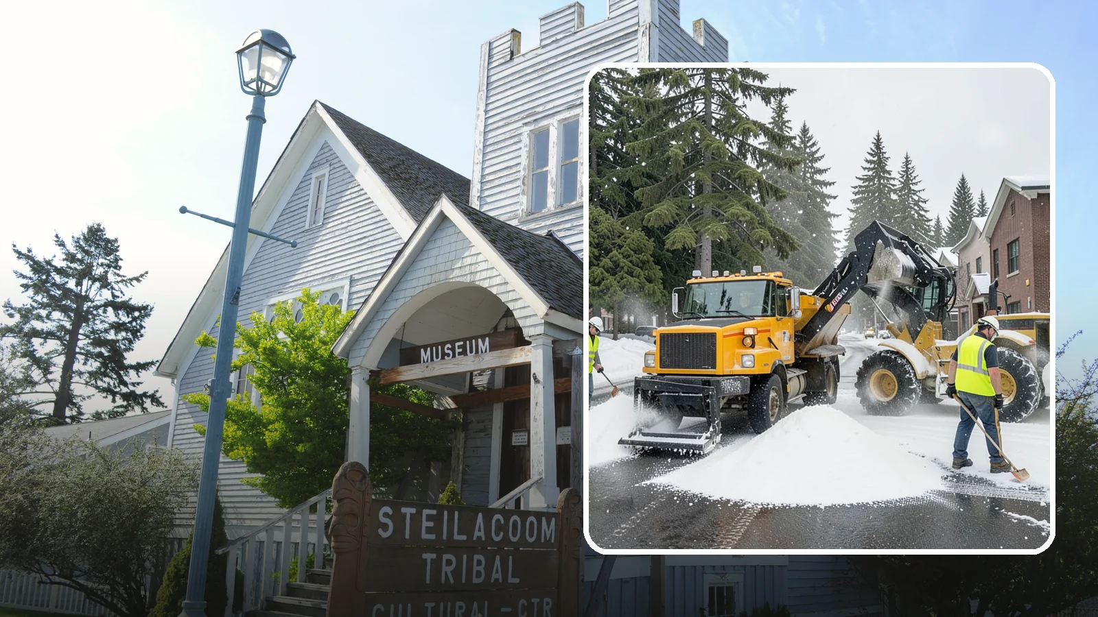 Salt & Sand Loading in Steilacoom, Pierce County, WA - Loading, staging, and resupply of salt and sand so agency crews stay stocked and responsive all winter.