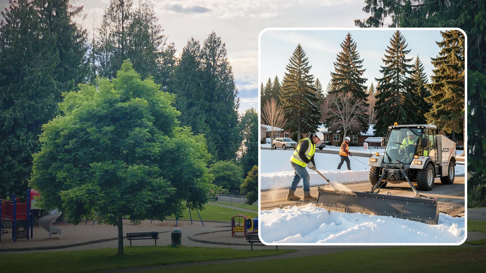 Sanding in Bonney Lake, Pierce County, WA - Apply traction sand to roads, hills, and intersections to improve grip during snow and ice events.