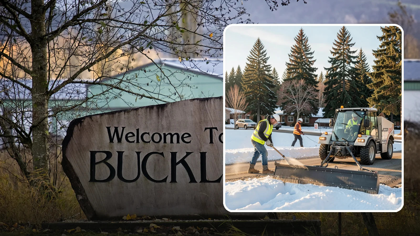 Sanding in Buckley, Pierce County, WA - Apply traction sand to roads, hills, and intersections to improve grip during snow and ice events.