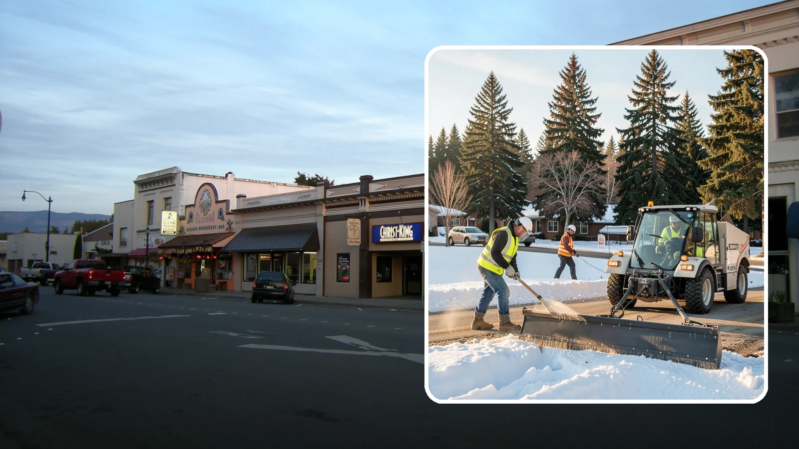 Sanding in Burlington, Skagit County, WA - Apply traction sand to roads, hills, and intersections to improve grip during snow and ice events.
