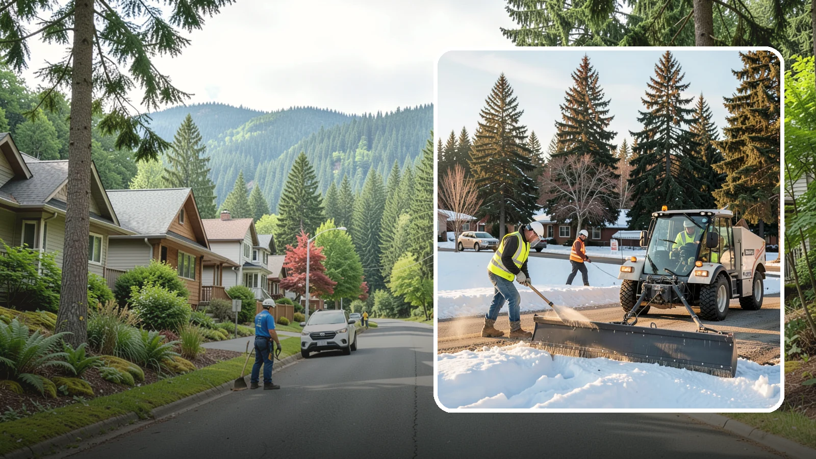 Sanding in Darrington, Snohomish County, WA - Apply traction sand to roads, hills, and intersections to improve grip during snow and ice events.