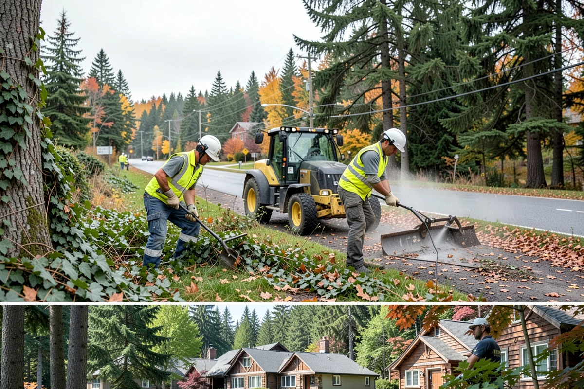 Sanding in Edgewood, Pierce County, WA - Sanding is a winter-season service applied during snow and ice events, with cleanup sweeping following each thaw through early...
