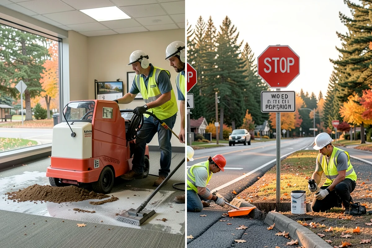 Sanding in Enumclaw, King County, WA - Identify traction-priority hills, curves, and intersections
