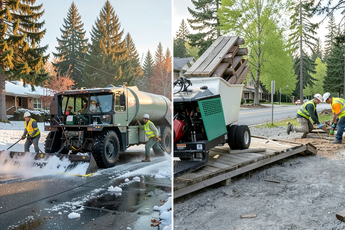 Sanding in Federal Way, King County, WA - Identify traction-priority hills, curves, and intersections
