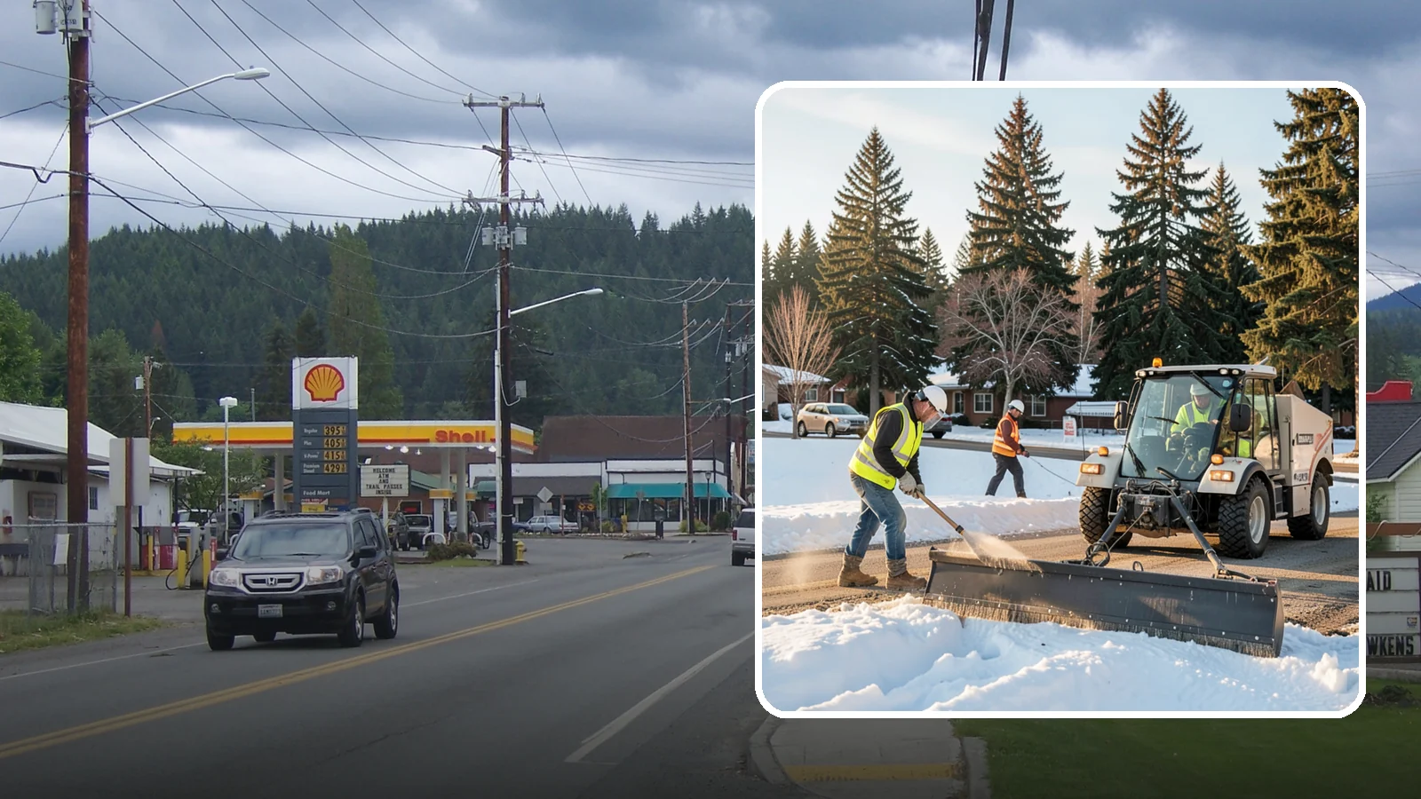 Sanding in Granite Falls, Snohomish County, WA - Apply traction sand to roads, hills, and intersections to improve grip during snow and ice events.