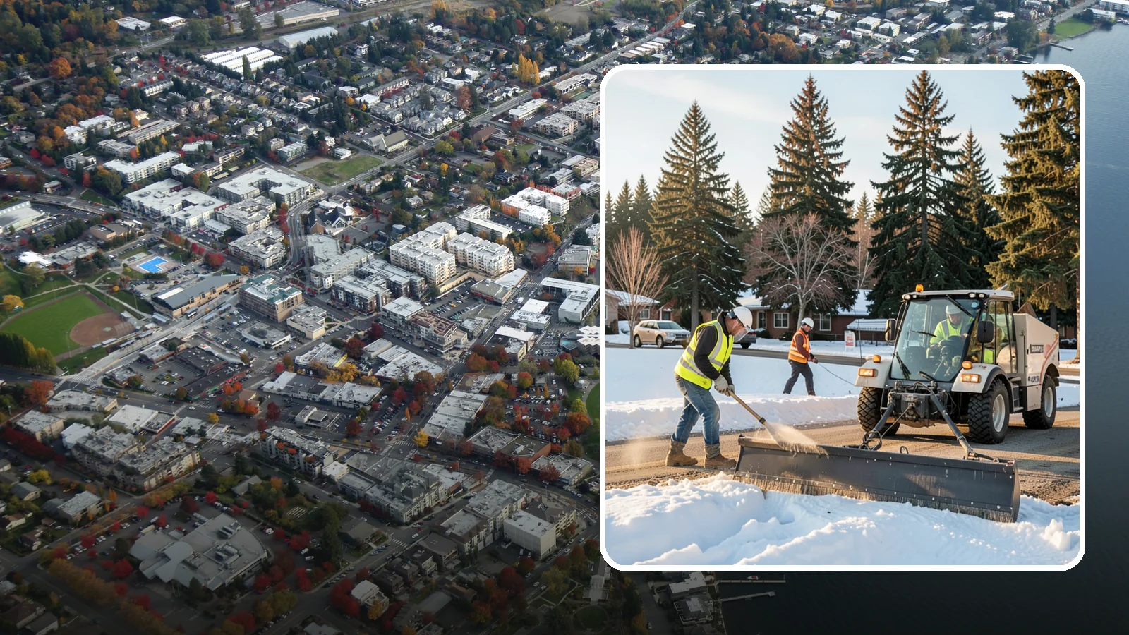 Sanding in Kirkland, King County, WA - Apply traction sand to roads, hills, and intersections to improve grip during snow and ice events.