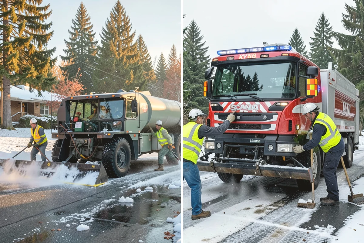 Sanding in La Conner, Skagit County, WA - Identify traction-priority hills, curves, and intersections
