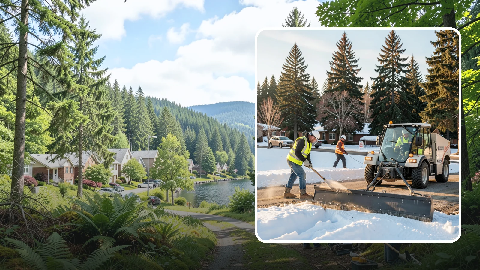Sanding in Lake Forest Park, King County, WA - Apply traction sand to roads, hills, and intersections to improve grip during snow and ice events.
