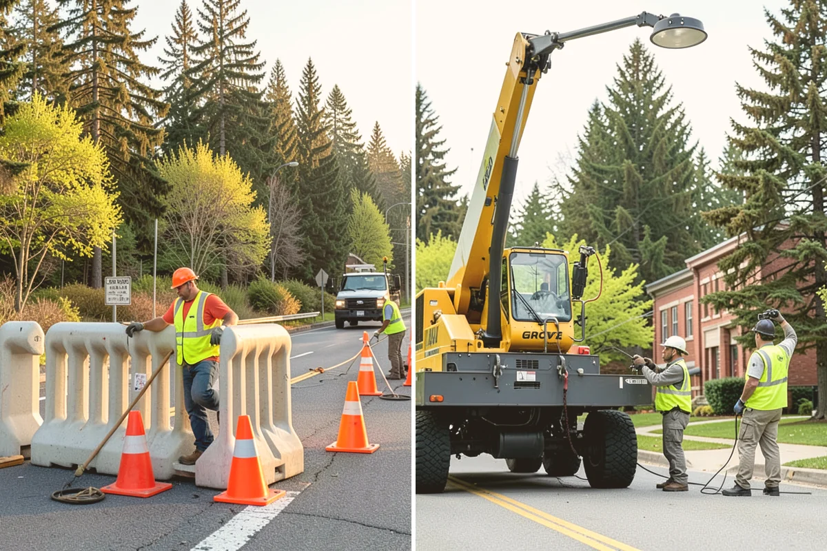 Sanding in Langley, Island County, WA - Identify traction-priority hills, curves, and intersections
