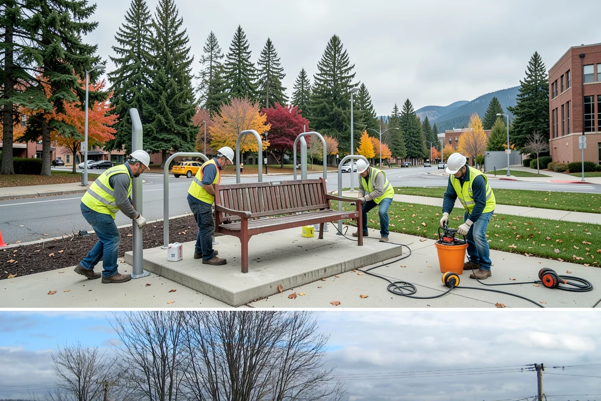 Sanding in Langley, Island County, WA - Sanding is a winter-season service applied during snow and ice events, with cleanup sweeping following each thaw through early...