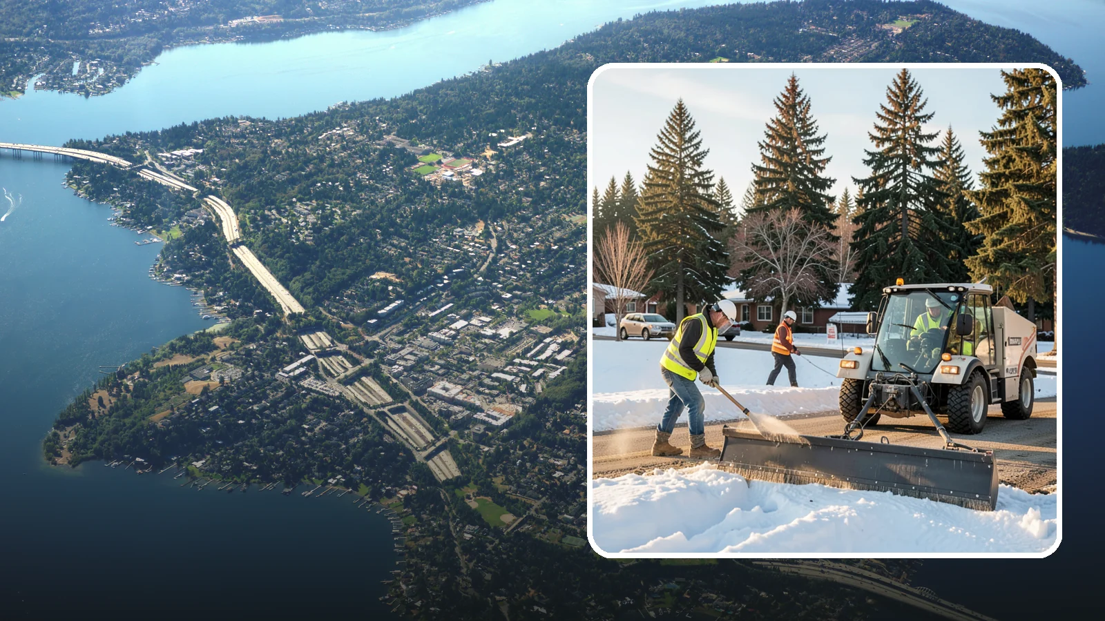 Sanding in Mercer Island, King County, WA - Apply traction sand to roads, hills, and intersections to improve grip during snow and ice events.