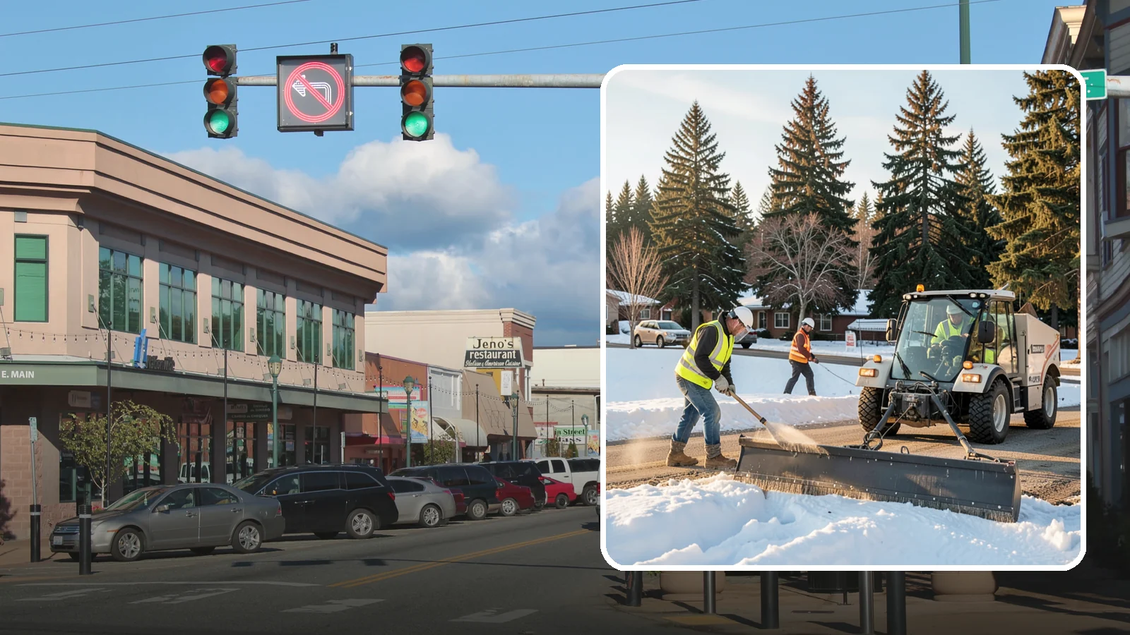 Sanding in Monroe, Snohomish County, WA - Apply traction sand to roads, hills, and intersections to improve grip during snow and ice events.