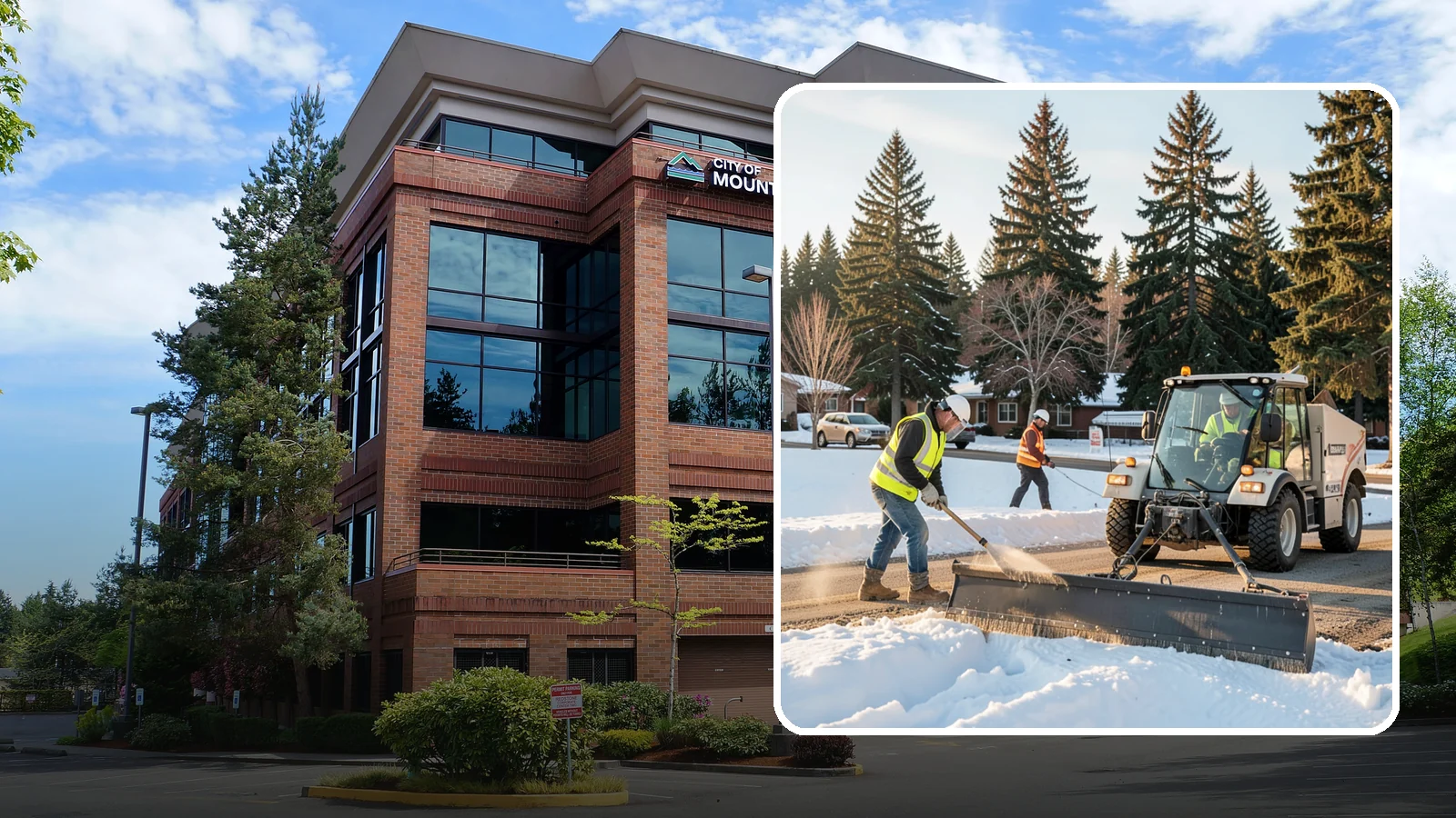 Sanding in Mountlake Terrace, Snohomish County, WA - Apply traction sand to roads, hills, and intersections to improve grip during snow and ice events.