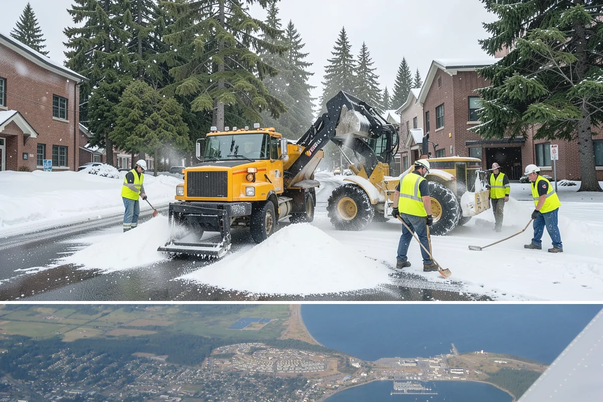 Sanding in Oak Harbor, Island County, WA - Sanding is a winter-season service applied during snow and ice events, with cleanup sweeping following each thaw through early...