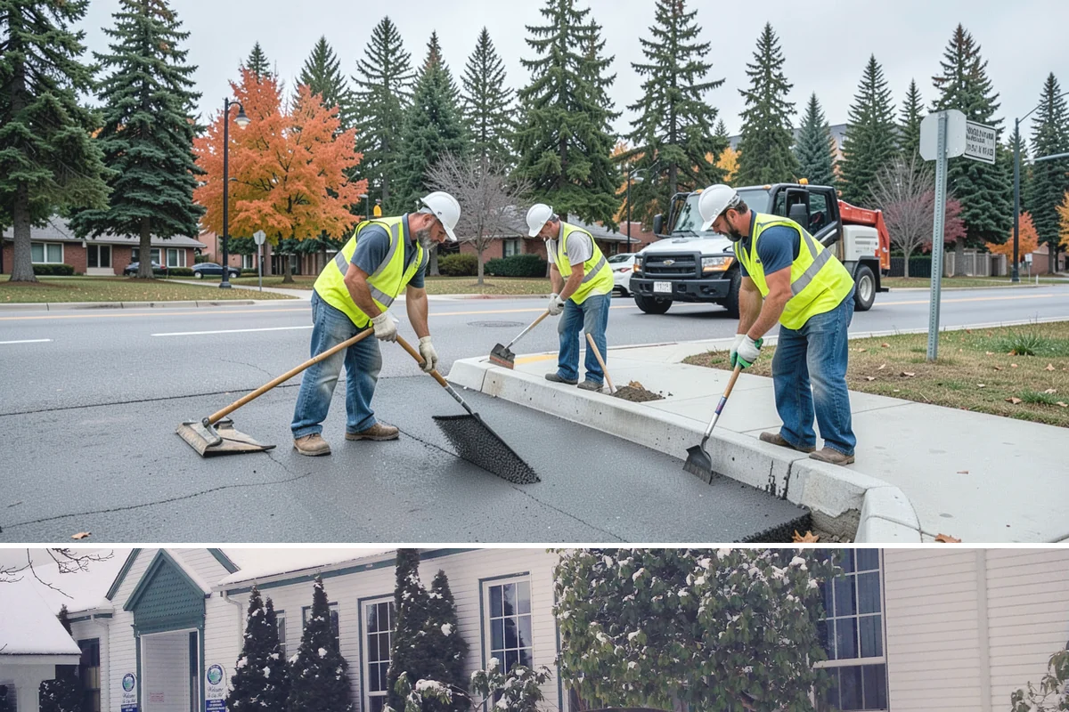 Sanding in Pacific, King County, WA - Sanding is a winter-season service applied during snow and ice events, with cleanup sweeping following each thaw through early...