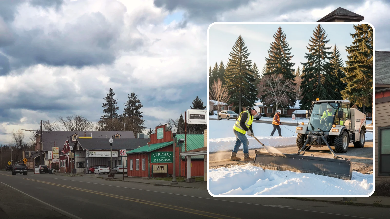 Sanding in Roy, Pierce County, WA - Apply traction sand to roads, hills, and intersections to improve grip during snow and ice events.