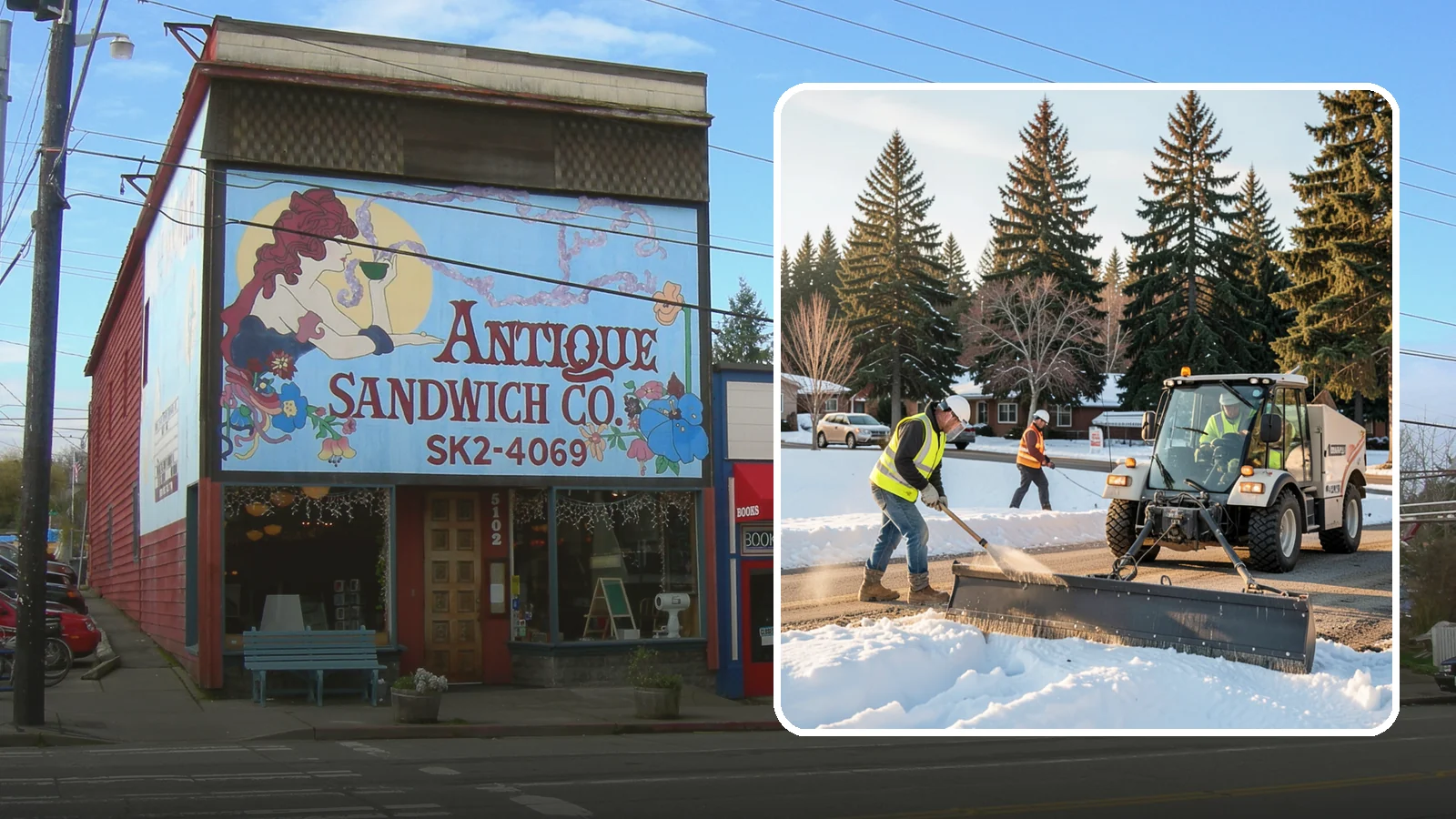 Sanding in Ruston, Pierce County, WA - Apply traction sand to roads, hills, and intersections to improve grip during snow and ice events.