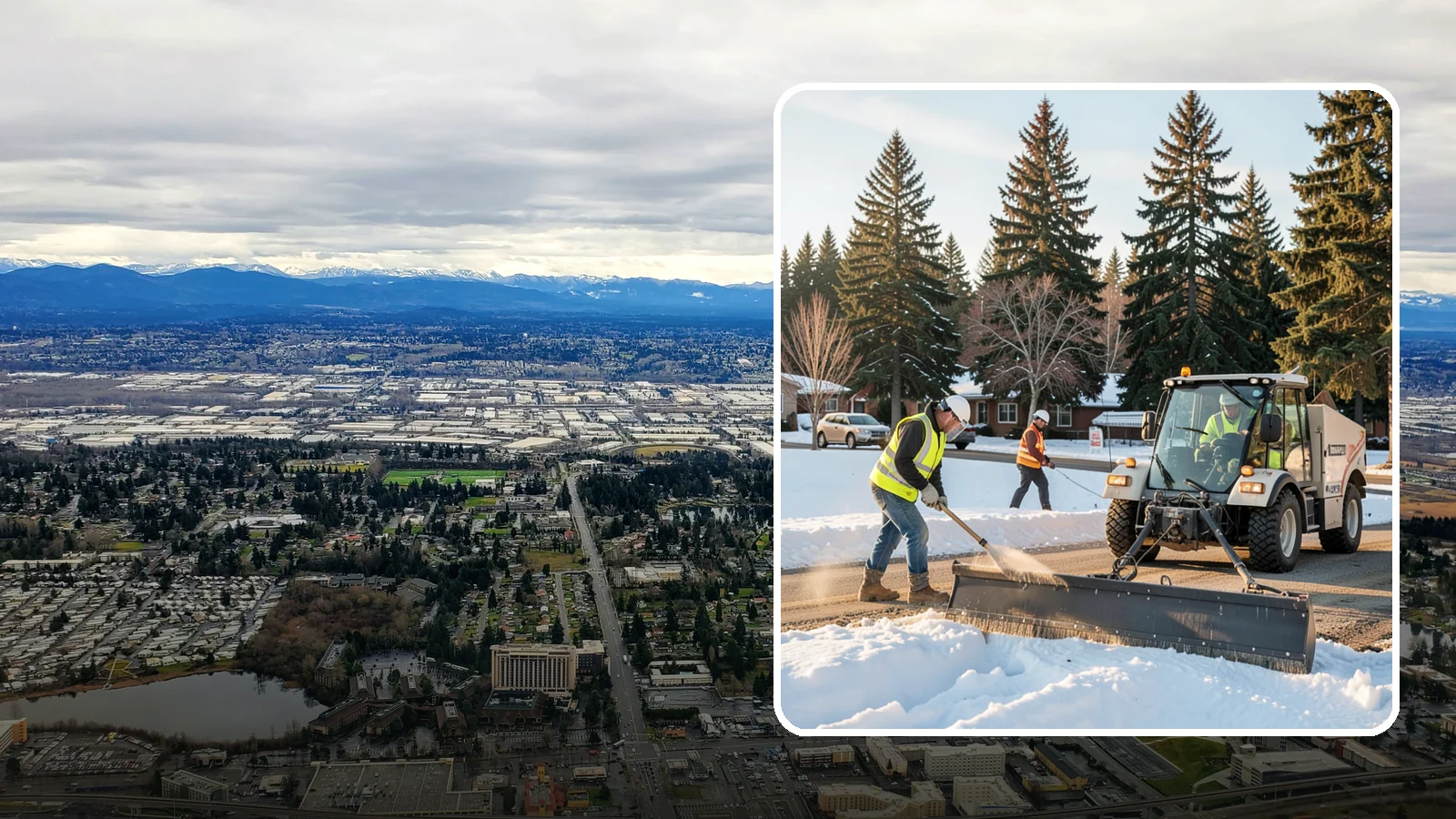 Sanding in SeaTac, King County, WA - Apply traction sand to roads, hills, and intersections to improve grip during snow and ice events.