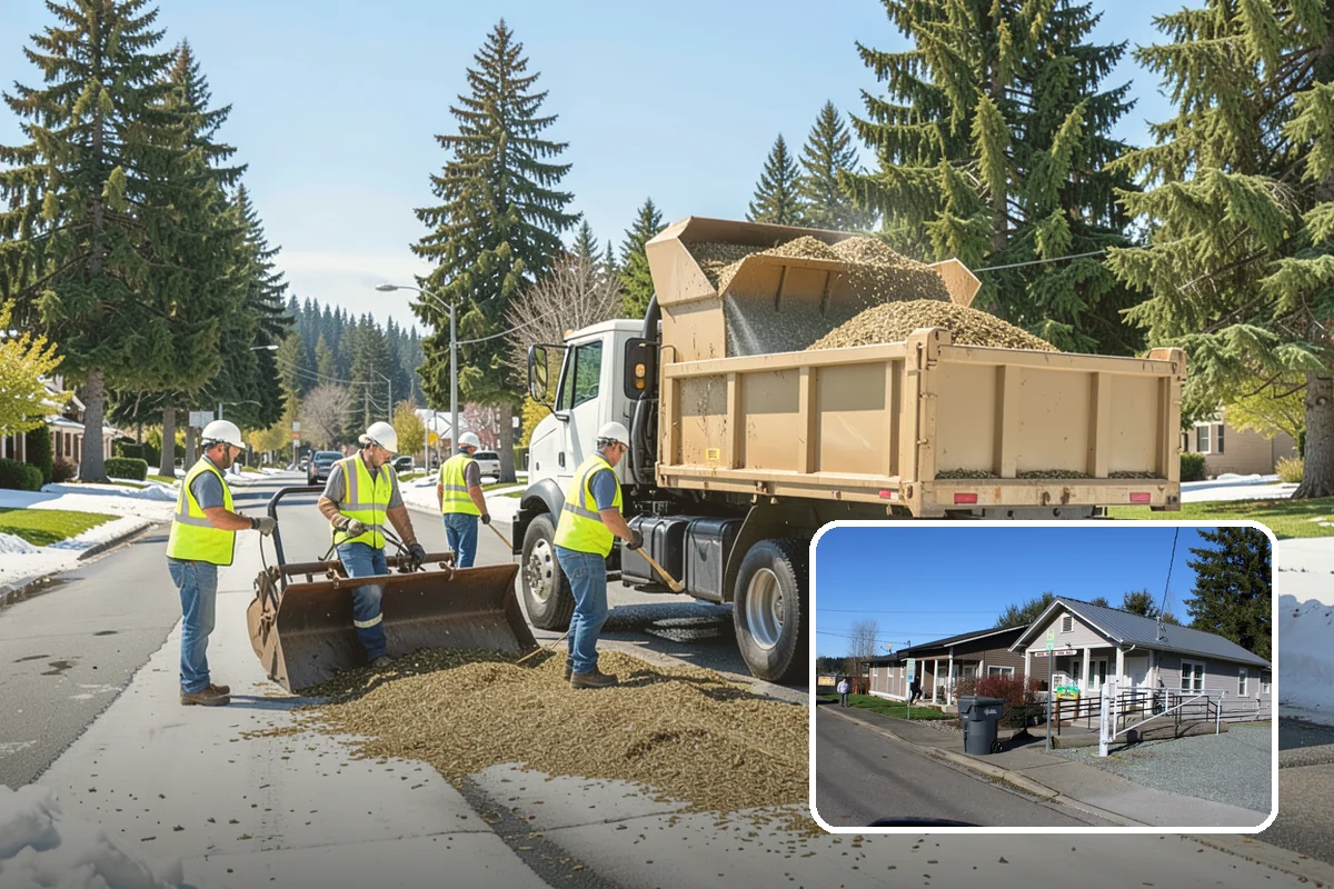 Sanding in South Prairie, Pierce County, WA - Delivers immediate traction on hills, curves, and intersections