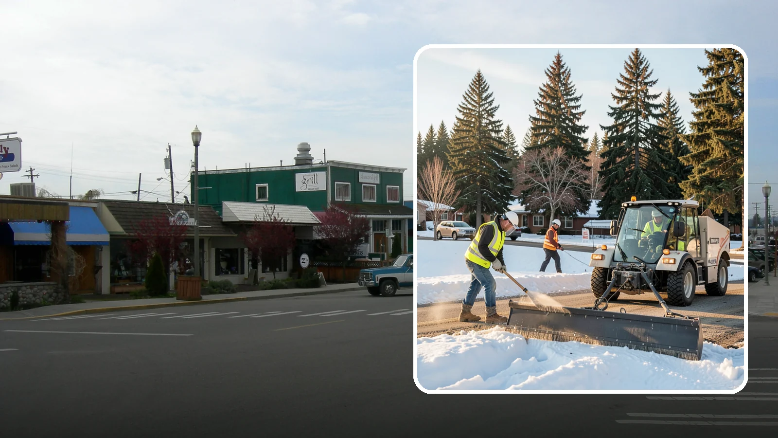 Sanding in Stanwood, Snohomish County, WA - Apply traction sand to roads, hills, and intersections to improve grip during snow and ice events.