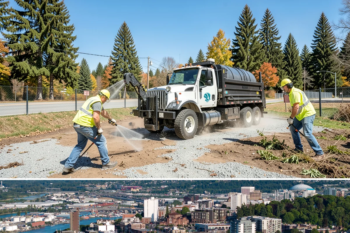 Sanding in Tacoma, Pierce County, WA - Sanding is a winter-season service applied during snow and ice events, with cleanup sweeping following each thaw through early...