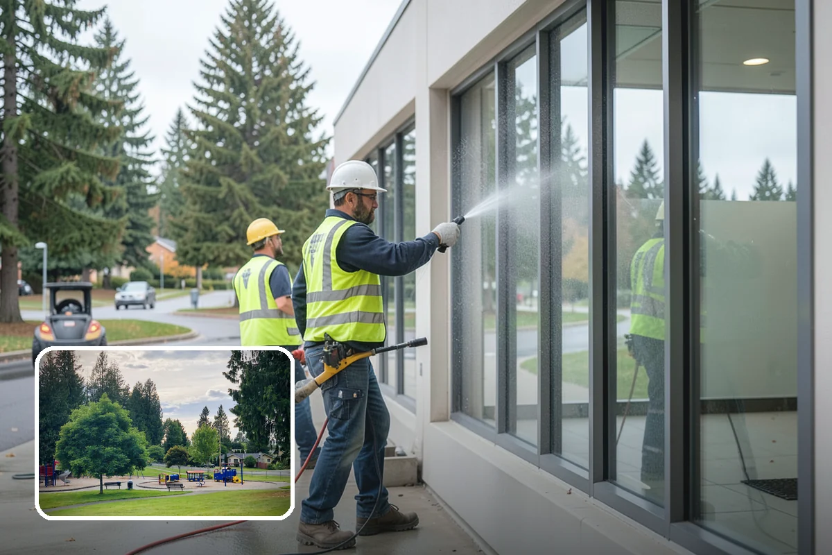 School District Grounds Maintenance in Bonney Lake, Pierce County, WA - Background-screened crews cleared for occupied campuses