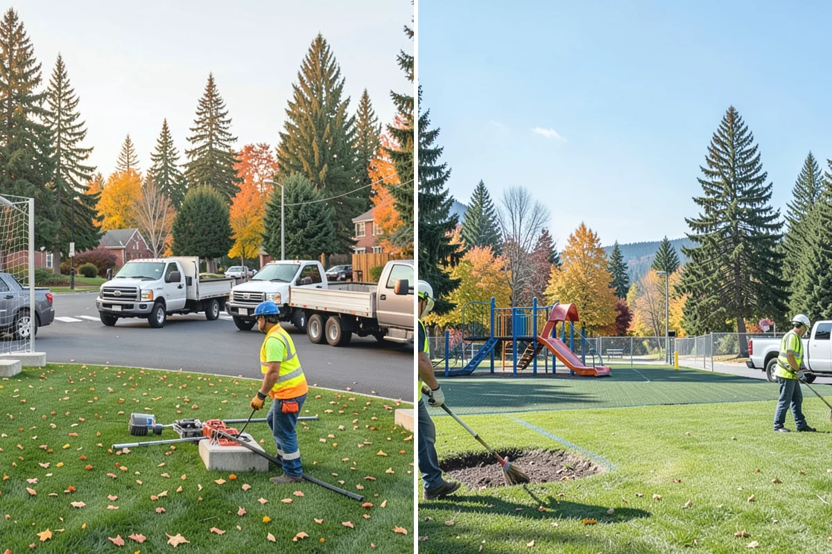 School District Grounds Maintenance in Bonney Lake, Pierce County, WA - Walk every campus with facilities staff to inventory turf, play areas, and hardscape