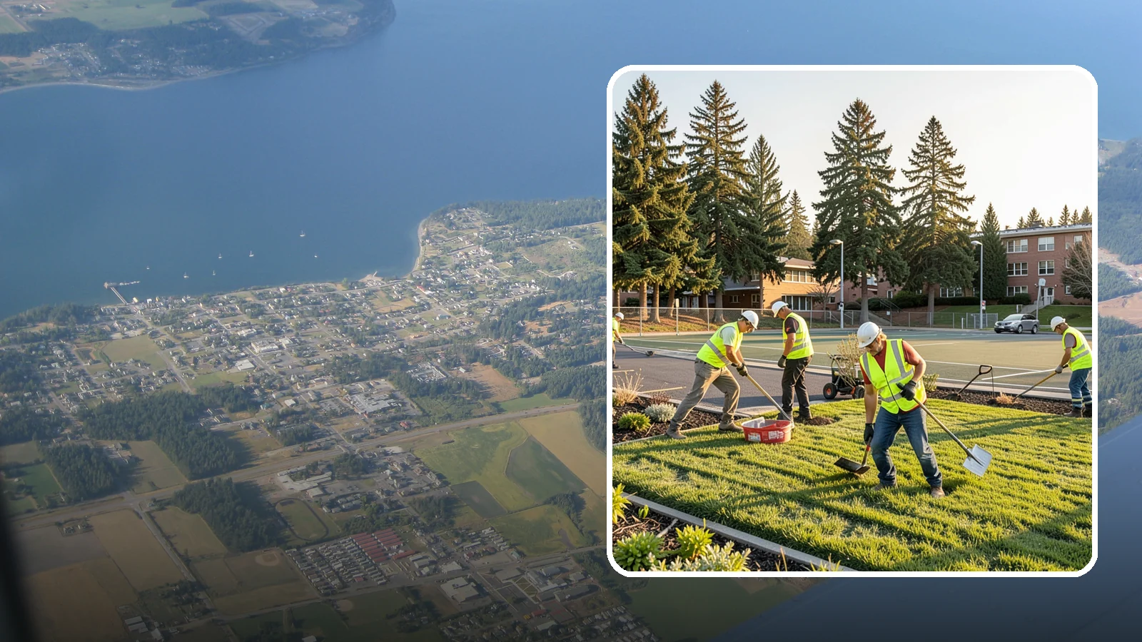 School District Grounds Maintenance in Coupeville, Island County, WA - Comprehensive grounds care for Western Washington school districts, keeping campuses, play areas, and athletic fields safe...