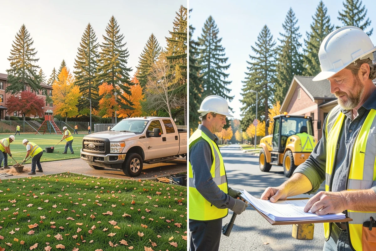 School District Grounds Maintenance in Duvall, King County, WA - Walk every campus with facilities staff to inventory turf, play areas, and hardscape