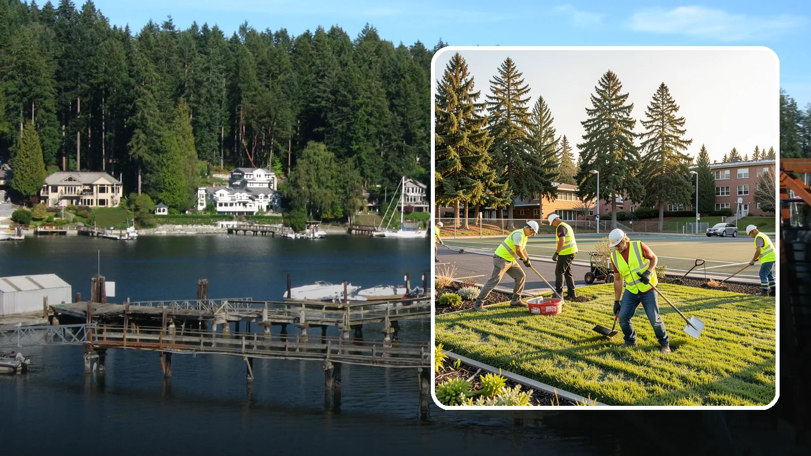 School District Grounds Maintenance in Gig Harbor, Pierce County, WA - Comprehensive grounds care for Western Washington school districts, keeping campuses, play areas, and athletic fields safe...