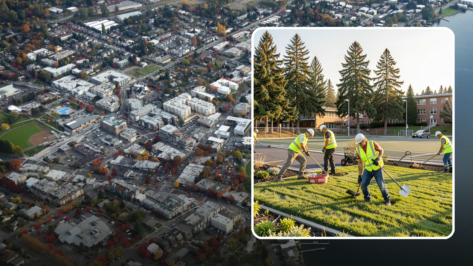 School District Grounds Maintenance in Kirkland, King County, WA - Comprehensive grounds care for Western Washington school districts, keeping campuses, play areas, and athletic fields safe...