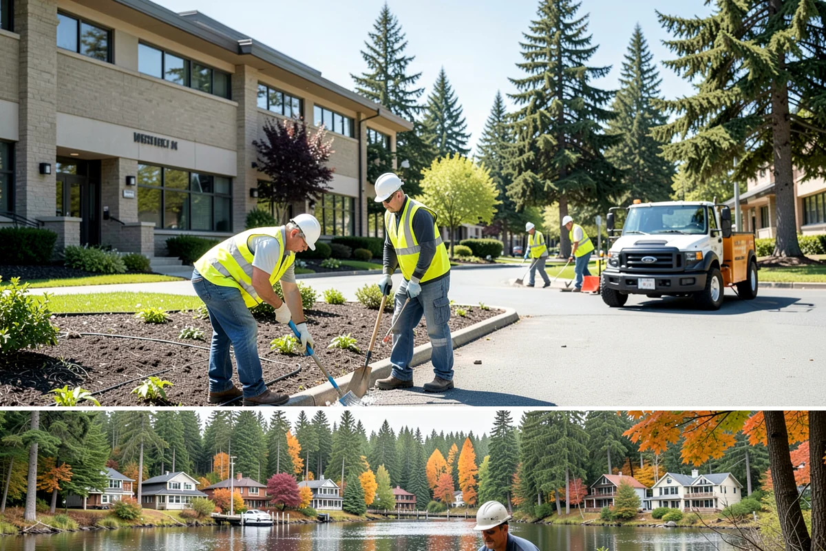 School District Grounds Maintenance in La Conner, Skagit County, WA - Heaviest mowing and field prep run March through June, with aeration and overseeding scheduled during summer break while campuses...