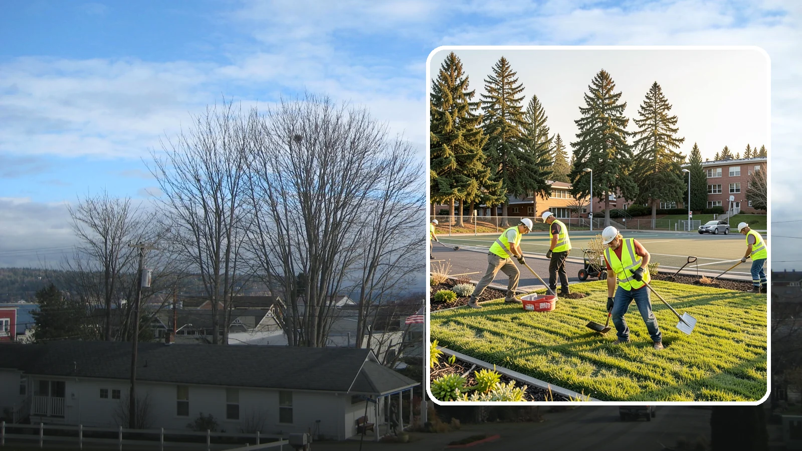 School District Grounds Maintenance in Langley, Island County, WA - Comprehensive grounds care for Western Washington school districts, keeping campuses, play areas, and athletic fields safe...
