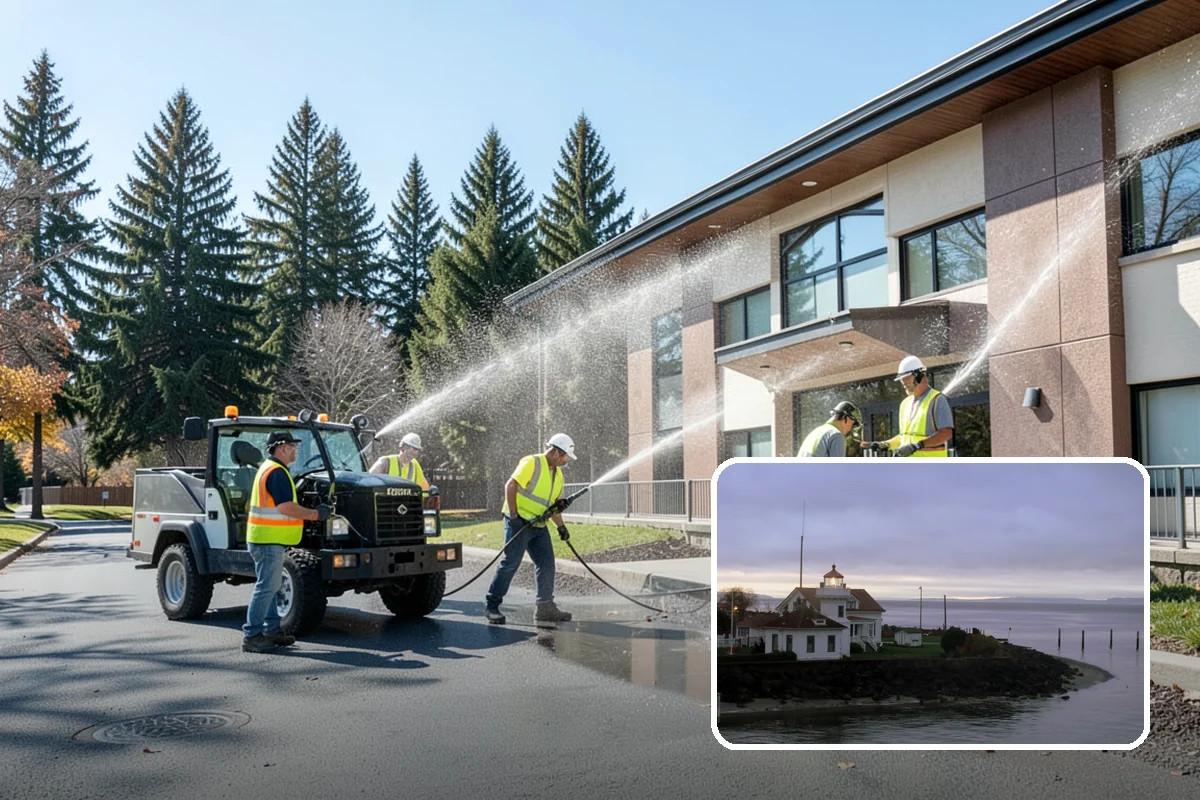 School District Grounds Maintenance in Mukilteo, Snohomish County, WA - Background-screened crews cleared for occupied campuses