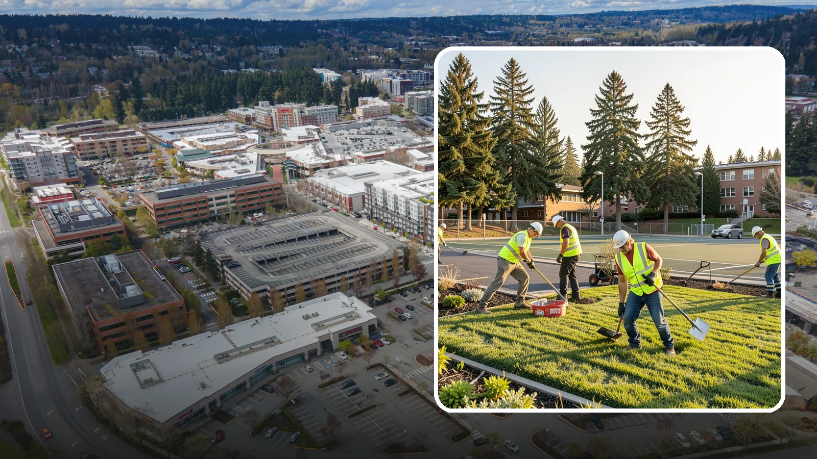 School District Grounds Maintenance in Redmond, King County, WA - Comprehensive grounds care for Western Washington school districts, keeping campuses, play areas, and athletic fields safe...